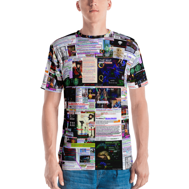 Q ANON COLLAGE T-SHIRT - Image 2