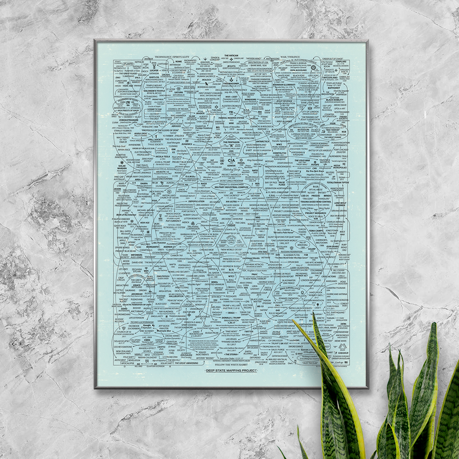 Q-Web Poster (Blue) 22 x 28", 1st ed. - Image 2