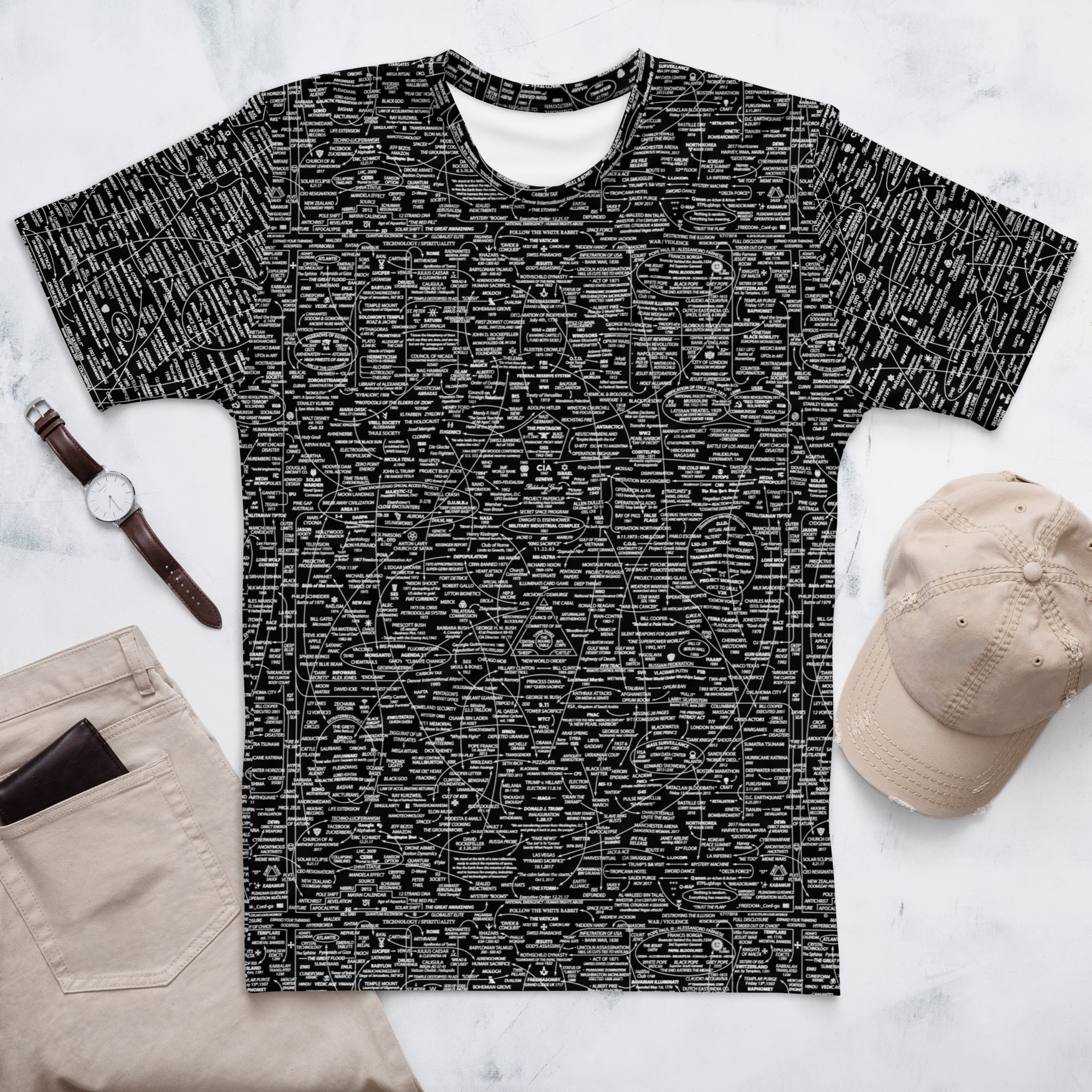 Q-WEB ALL-OVER T-SHIRT (BLK) - Image 5