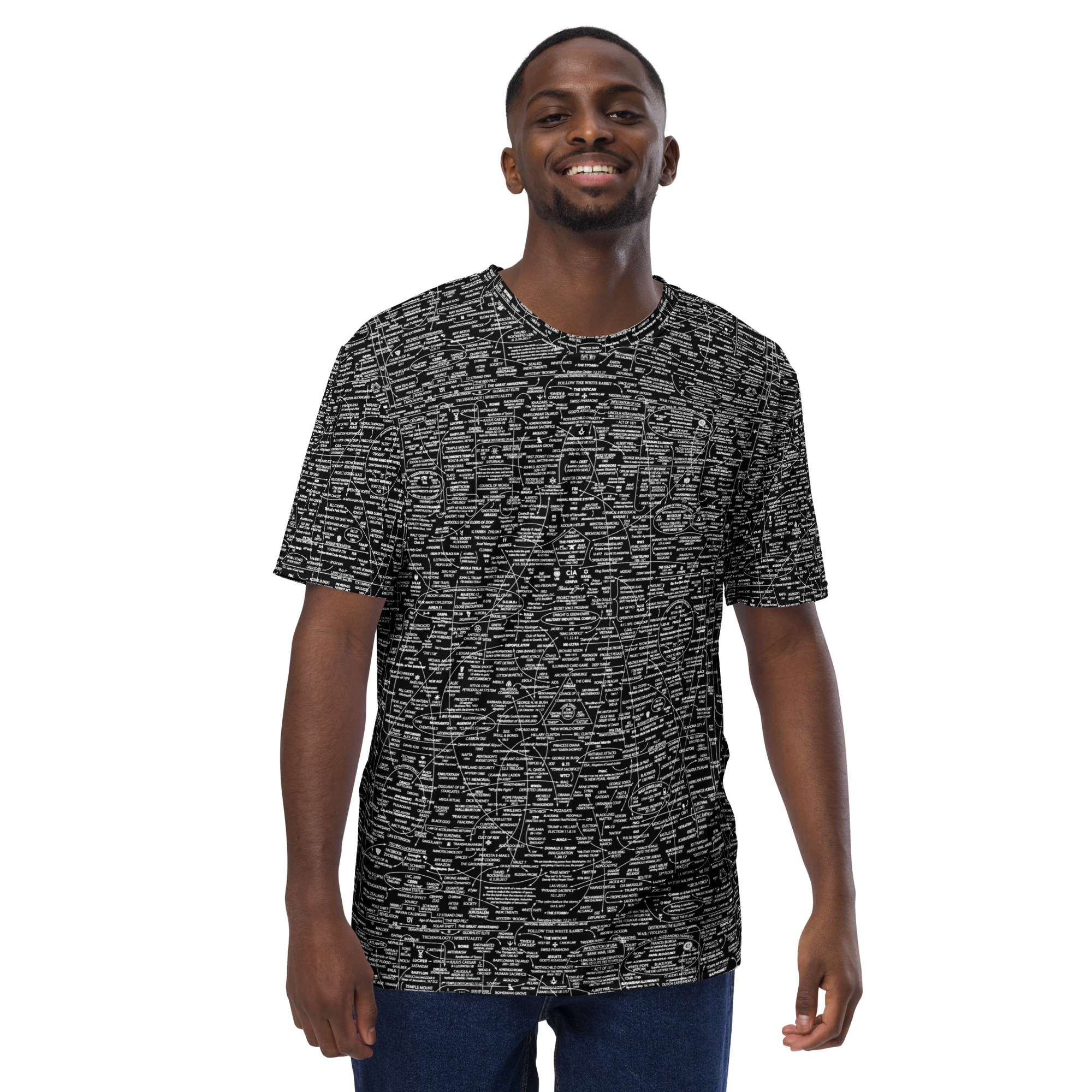 Q-WEB ALL-OVER T-SHIRT (BLK) - Image 3