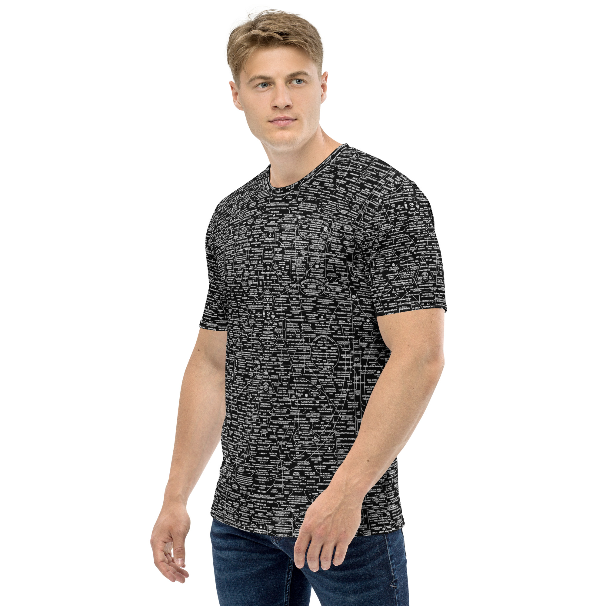 Q-WEB ALL-OVER T-SHIRT (BLK) - Image 2