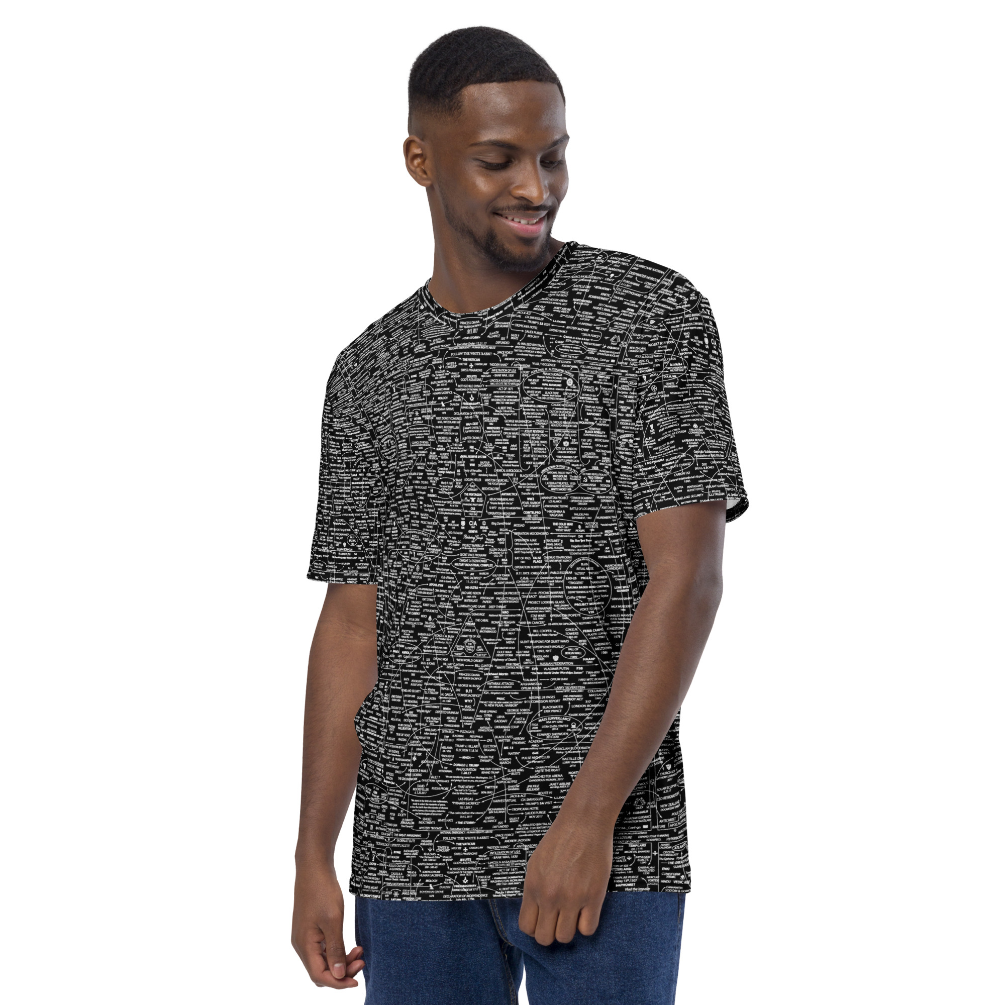 Q-WEB ALL-OVER T-SHIRT (BLK) - Image 4