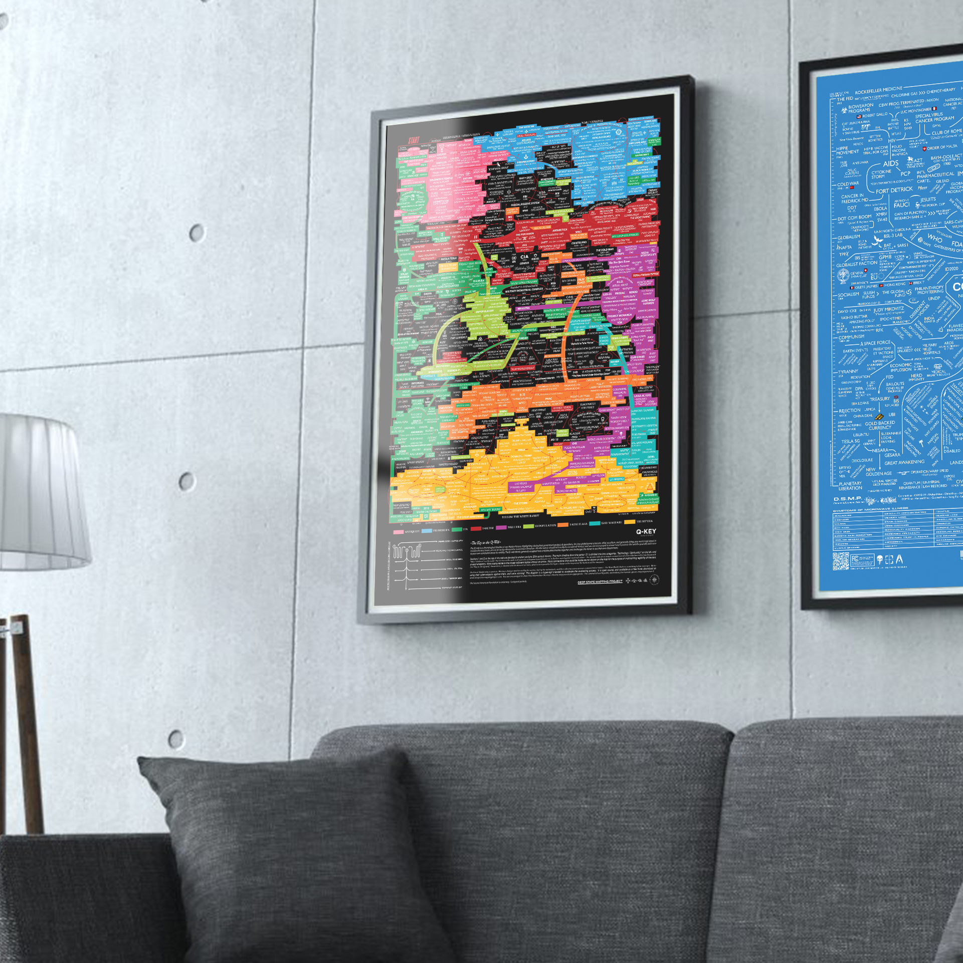 Q-Key Poster (Black) 24 x 36", 1st ed. - Image 2