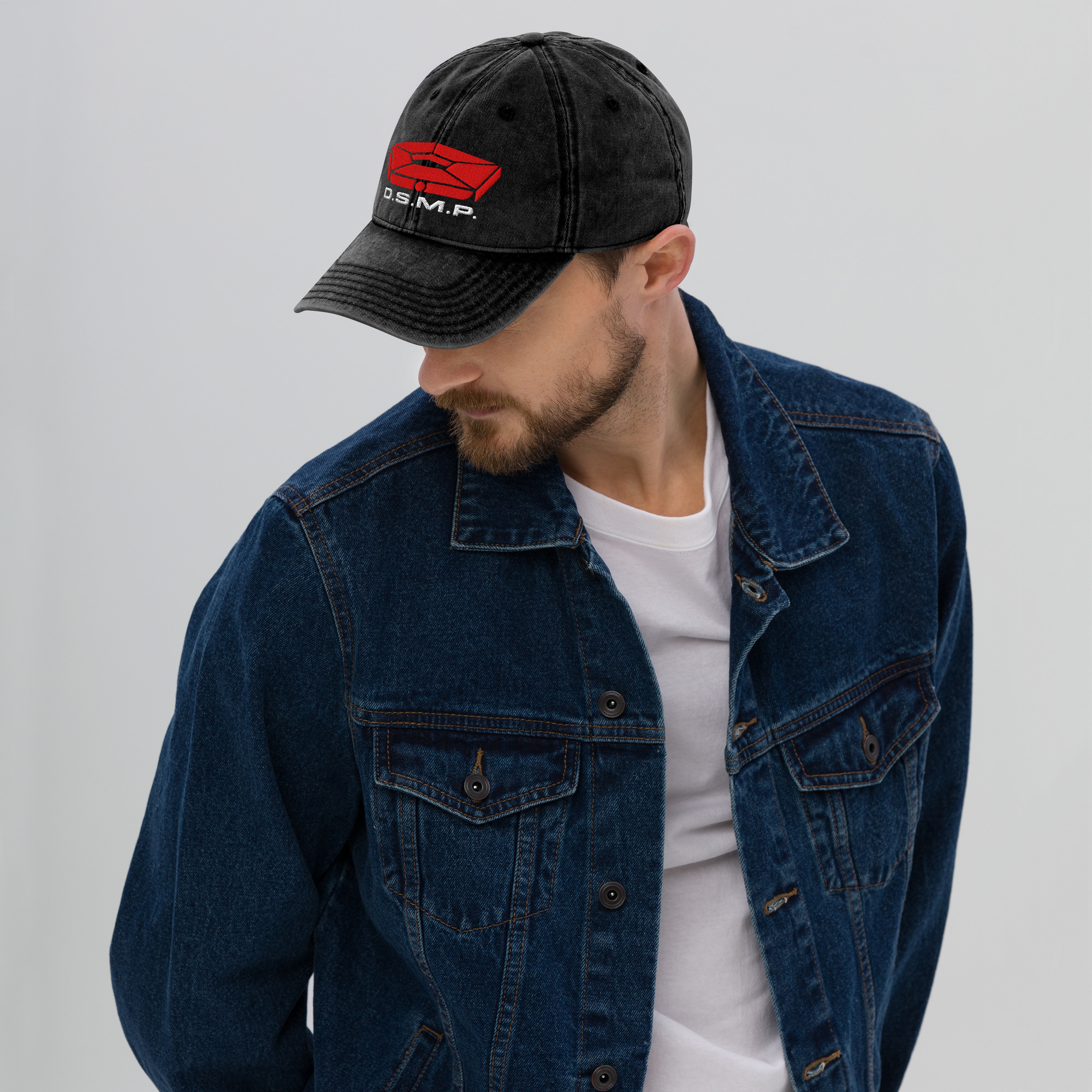 D.S.M.P. CORPORATE LOGO HAT (ACID-WASH) - Image 4