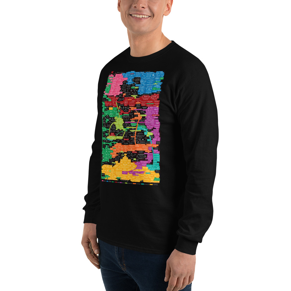 Q-KEY LONG SLEEVE T-SHIRT (BLACK) - Image 5