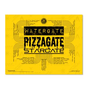 Gate Map (Pizzagate) 11 x 8.5" Cardstock