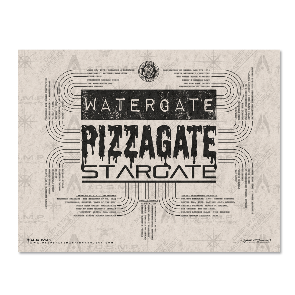 Gate Map (Pizzagate) 11 x 8.5" Cardstock - Image 2