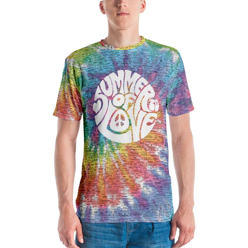 Q-WEB TIE-DYE 'Summer of Love' T-SHIRT - Image 4