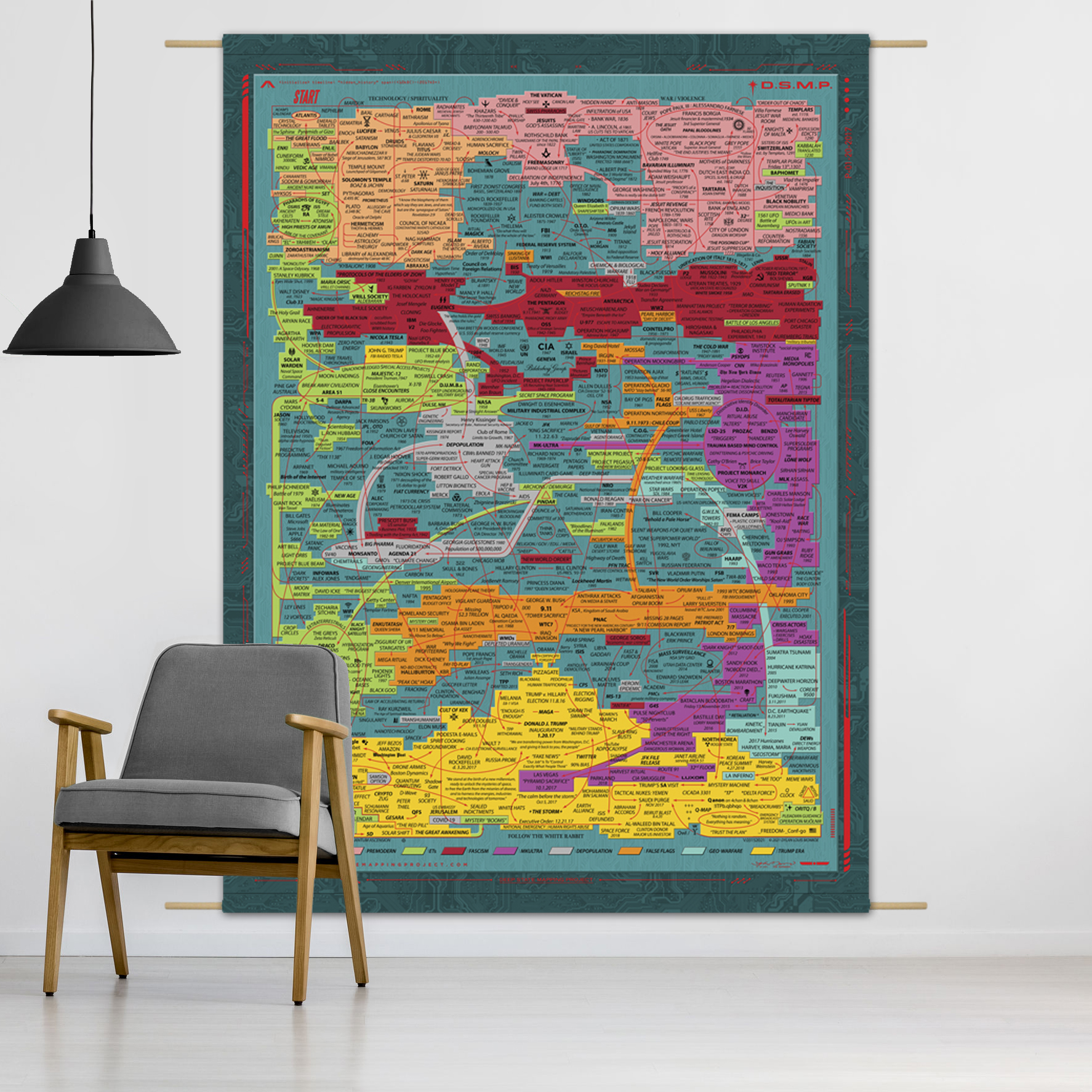 Q-KEY Tapestry 60" x 80" - Image 2