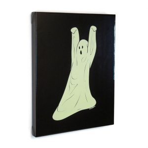Tip Toe Ghost, Screen Print on Vinyl 16" x 20"