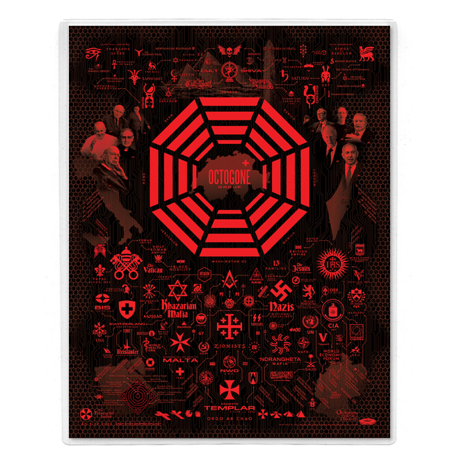 Octagon Group Map 8.5 x 11" Print - Image 3