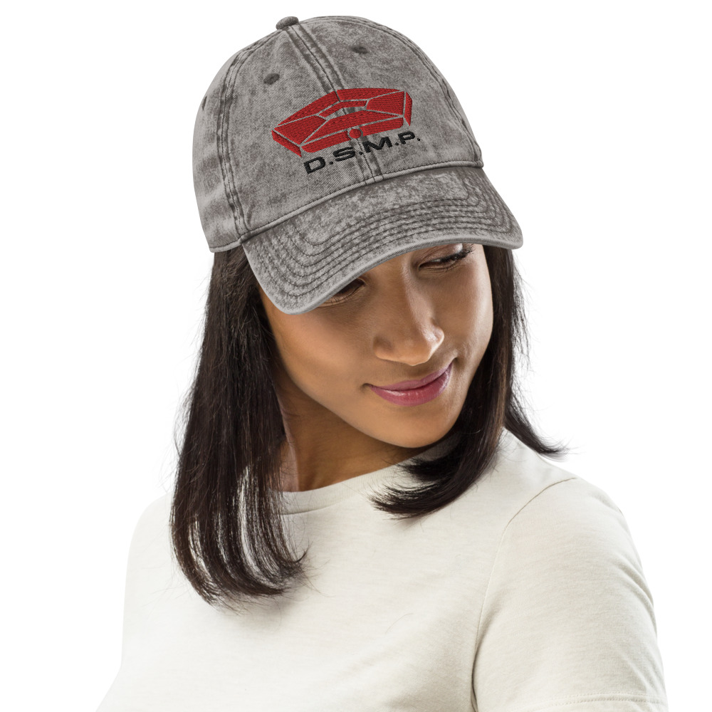 D.S.M.P. CORPORATE LOGO HAT (ACID-WASH GREY) - Image 3