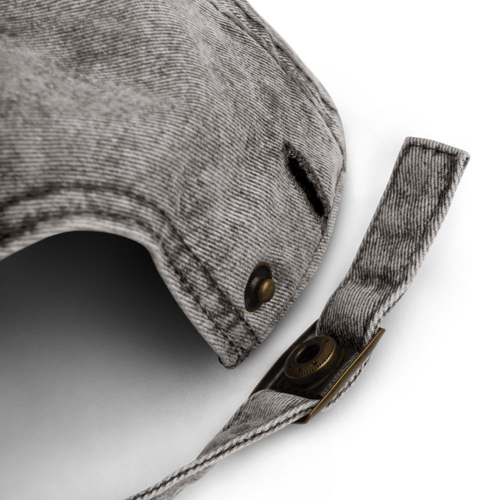 D.S.M.P. CORPORATE LOGO HAT (ACID-WASH GREY) - Image 5