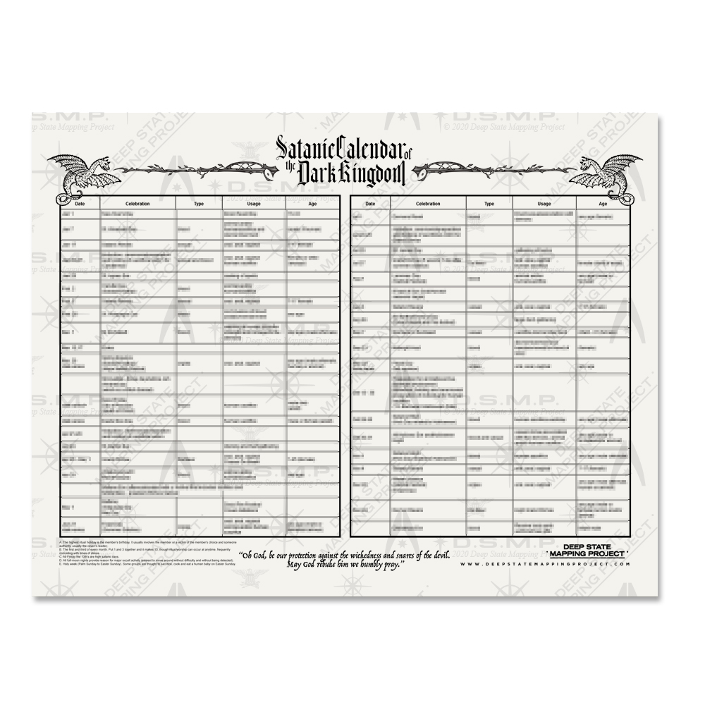 Dark Kingdom, Satanic Calendar PDF Download - Image 2