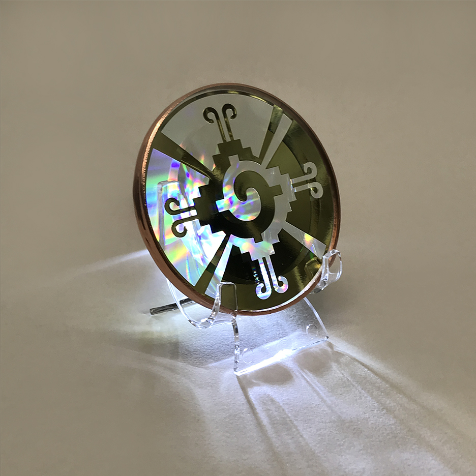 Hunab Ku 18K Gold Pleiadian Technology Disc (3") - Image 4
