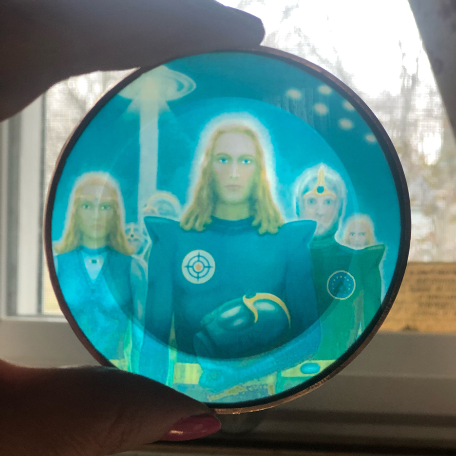 Pleiadian Envoy Spirit Guide Disc (3") - Image 4