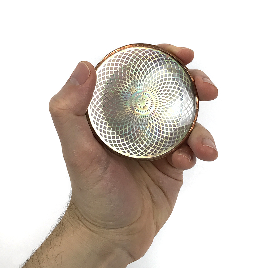 Double Torus 18K Gold Pleiadian Technology Disc (3") - Image 4