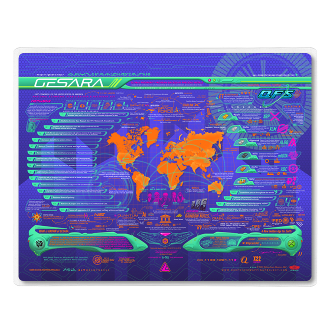 GESARA Map 11 x 8.5" LAMINATION - Image 2