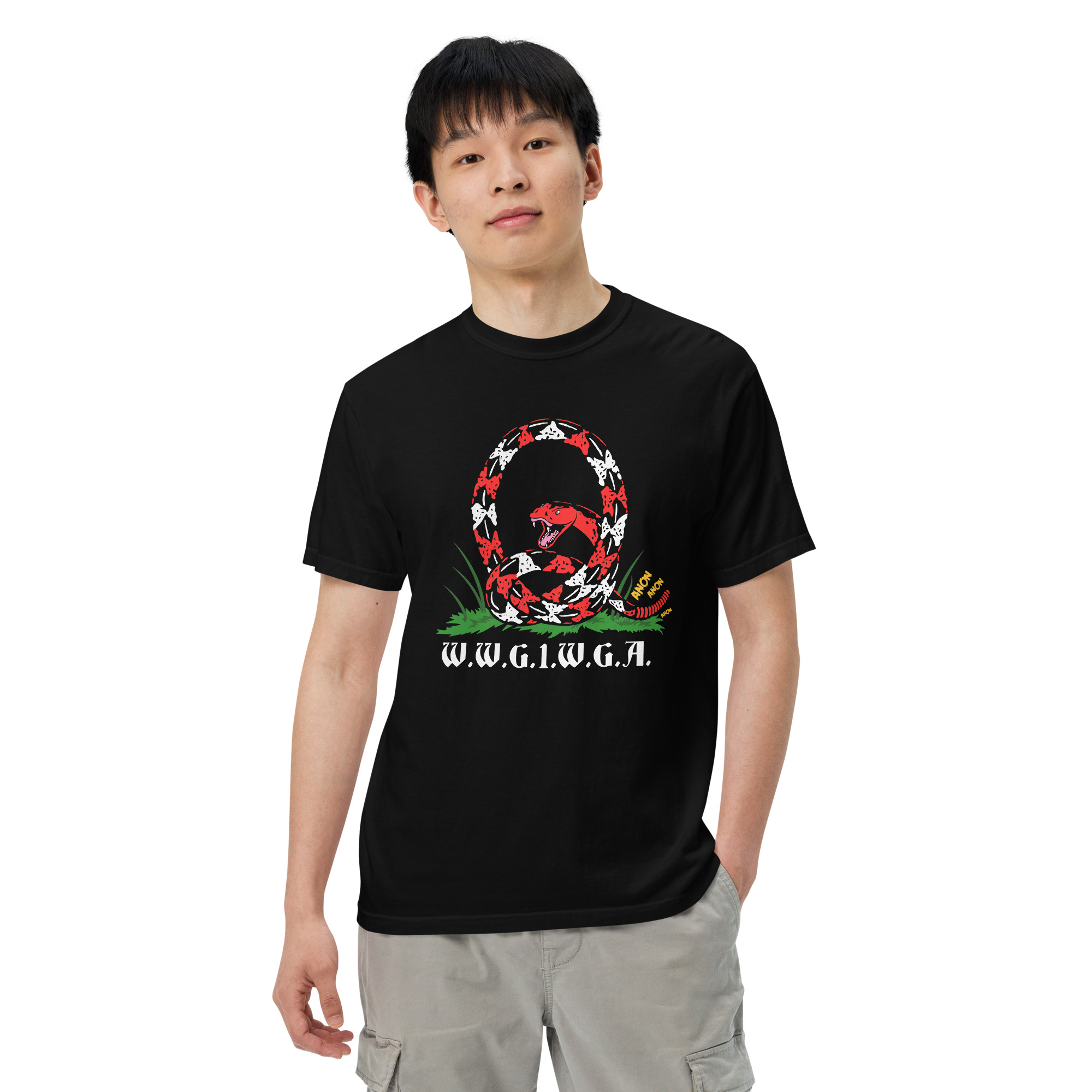 Q ANON SNAKE W.W.G.1.W.G.A. T-SHIRT - Image 7