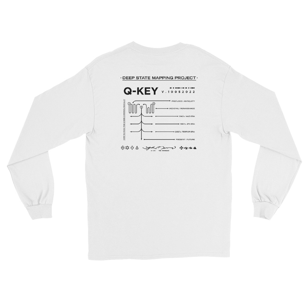 Q-KEY LONG SLEEVE T-SHIRT (WHITE) - Image 2