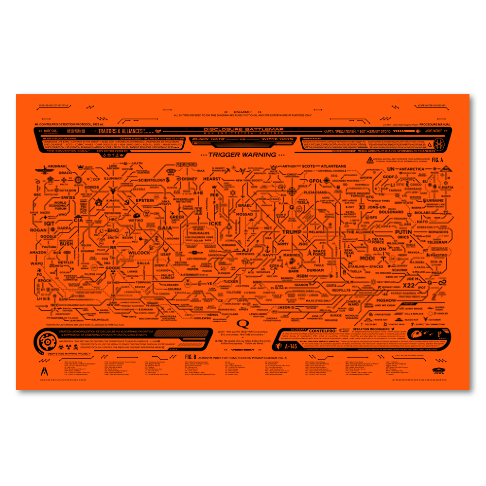 Traitors & Alliances 17" Fold-Out Mini-Poster (Monochrome) - Image 6