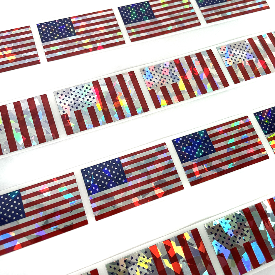 American Flags Hologram Sticker 24pc Set - Image 5