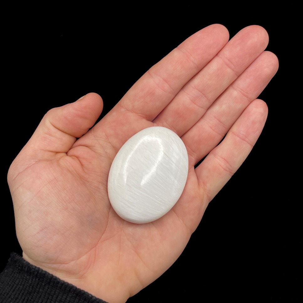 Scolecite Palm Stones, 2.5” India - Image 7