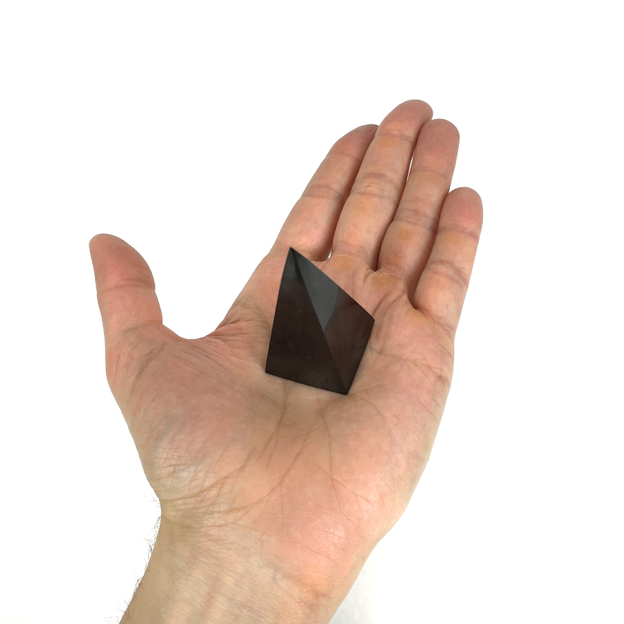 Shungite Nubian Pyramid" (EMF Protection) 2.5" - Image 3