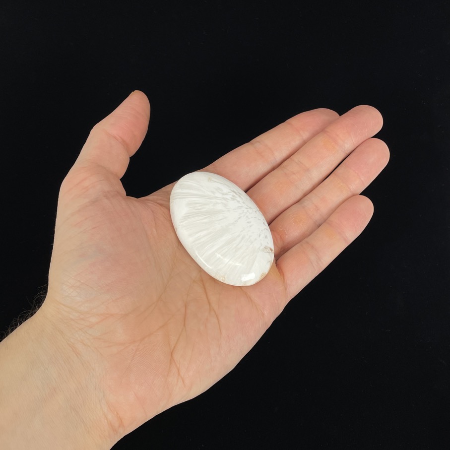 Scolecite Palm Stones, 2.5” India - Image 5