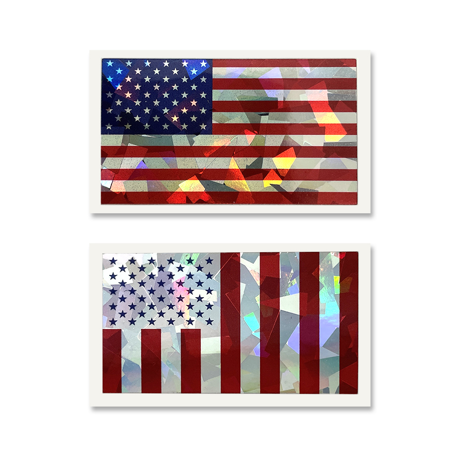 American Flags Hologram Sticker 24pc Set - Image 3