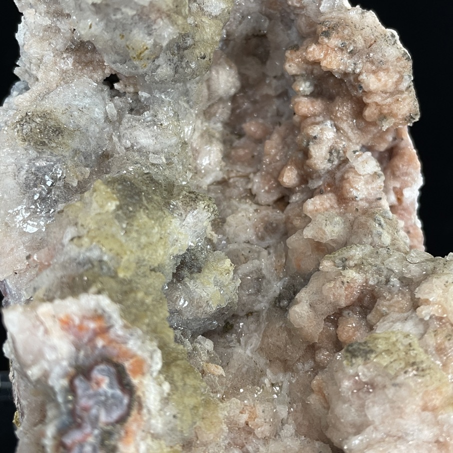 Pink Druzy Chalcedony with Sunset Amethyst - Image 6