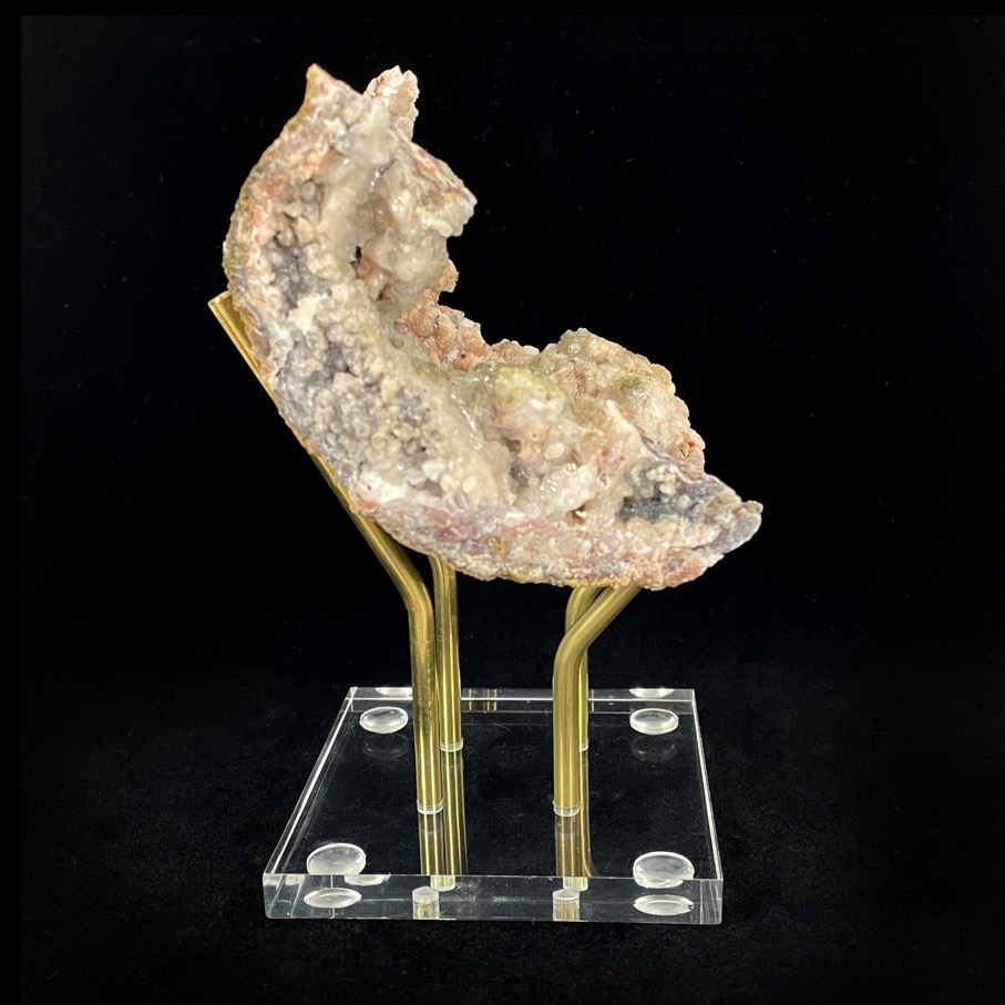 Pink Druzy Chalcedony with Sunset Amethyst - Image 5