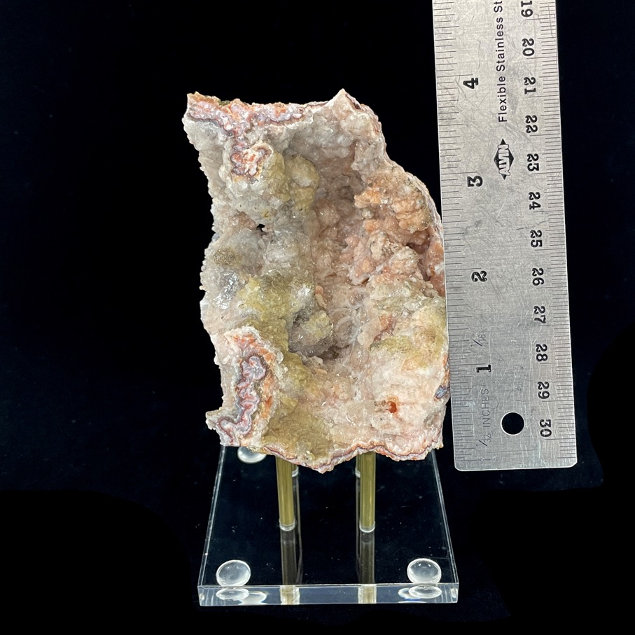 Pink Druzy Chalcedony with Sunset Amethyst - Image 7