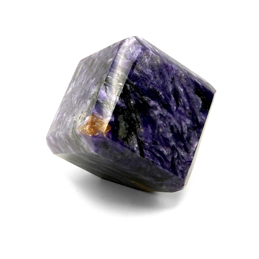 Charoite Beveled Cube, 2" Russia - Image 2
