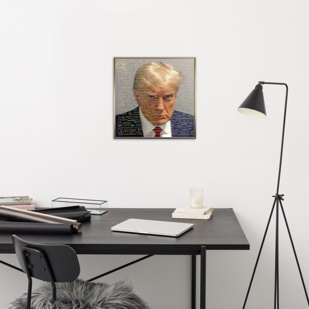 Trump Mugshot Q-WEB 2023, 18" - Image 4