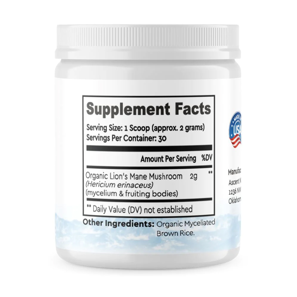 Lion's Mane Mushroom by Ascent Nutrition - Image 2