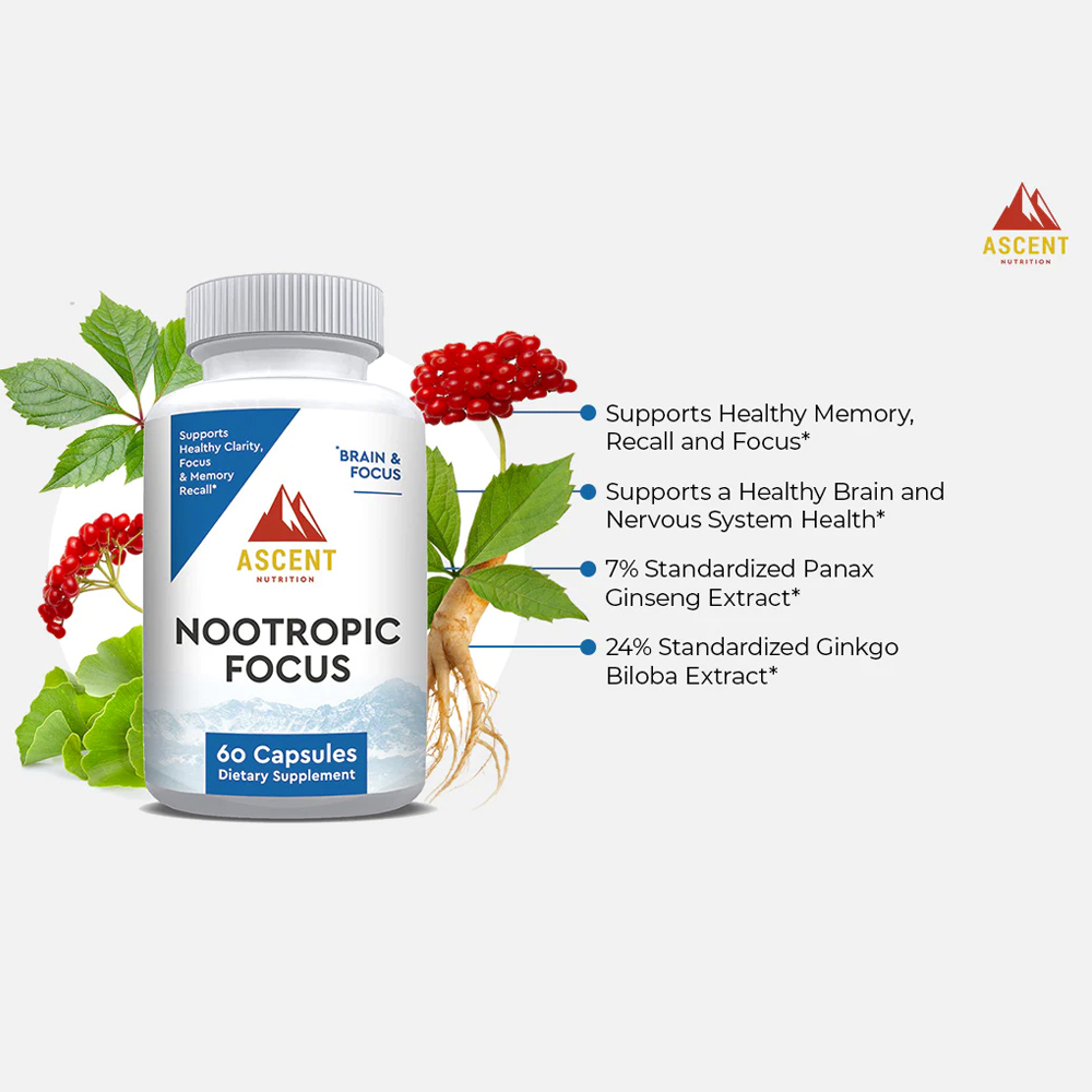 Nootropic Focus by Ascent Nutrition - Image 2