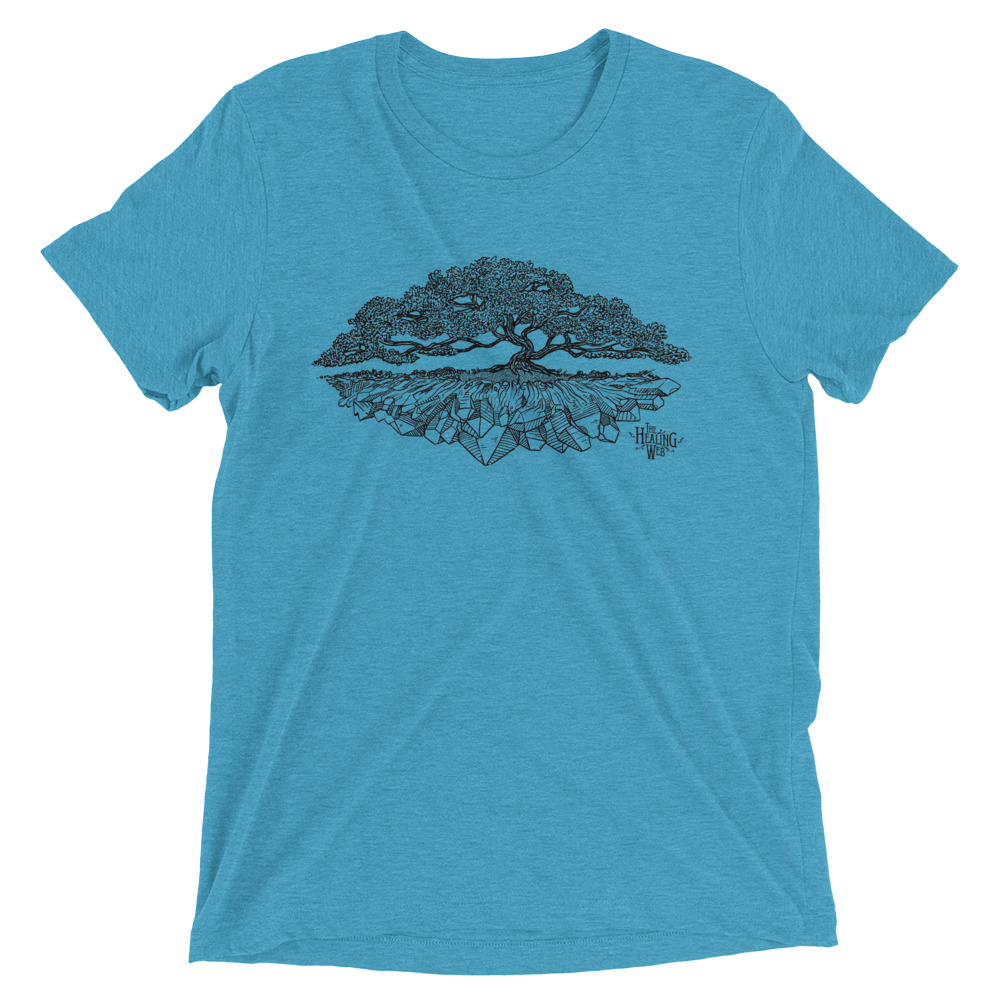 Healing Web Crystal Tree Tri-Blend T-shirt (Unisex) - Image 3