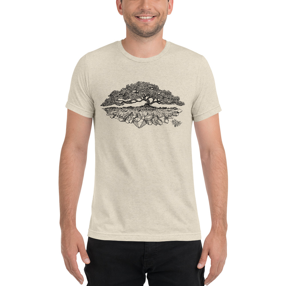 Healing Web Crystal Tree Tri-Blend T-shirt (Unisex) - Image 6