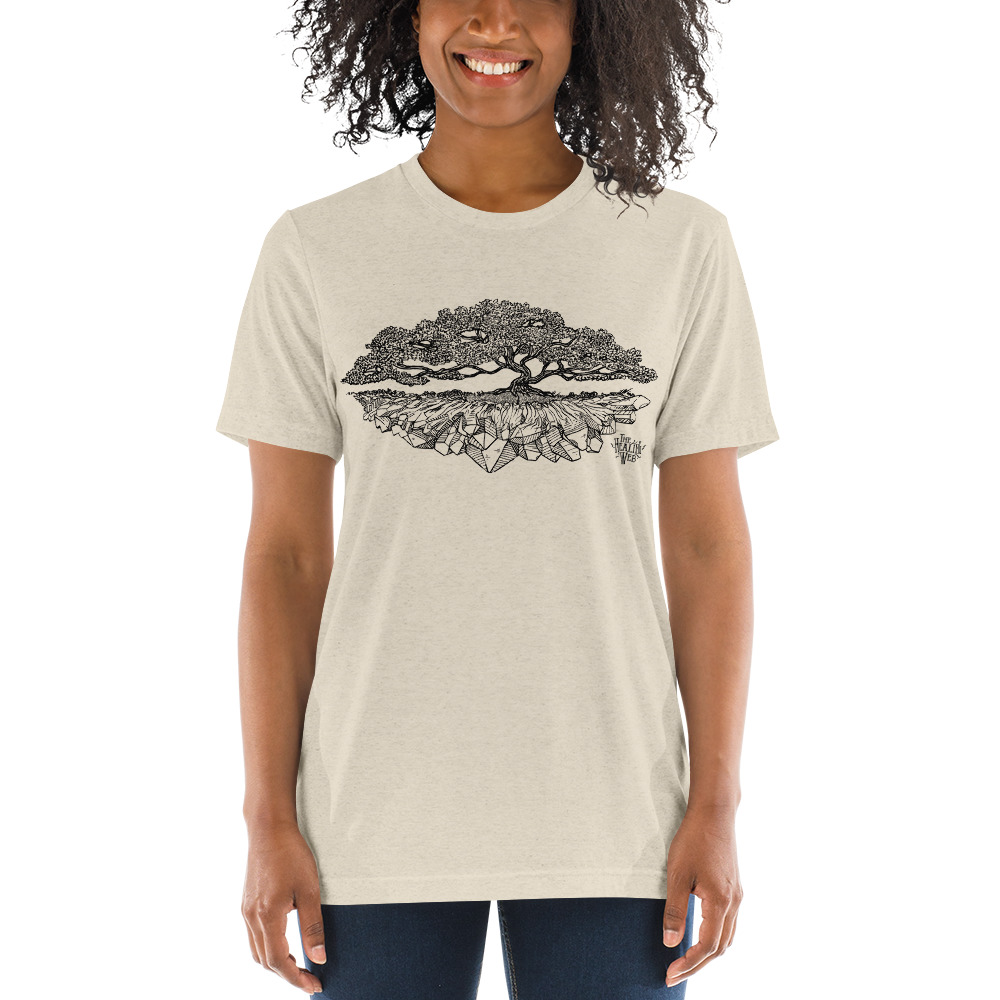 Healing Web Crystal Tree Tri-Blend T-shirt (Unisex) - Image 7