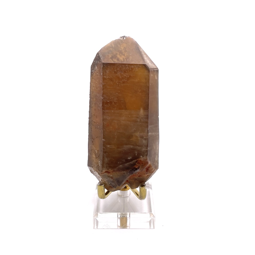 Citrine 4" Raw DT Point w Stand, Zambia (D)