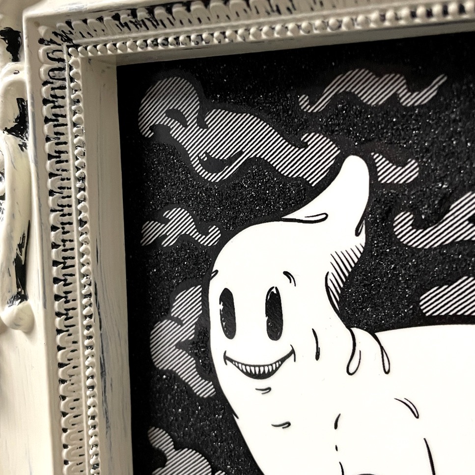 Demonoid Ghost, Mixed Media, 9.5" x 11.25" - Image 3