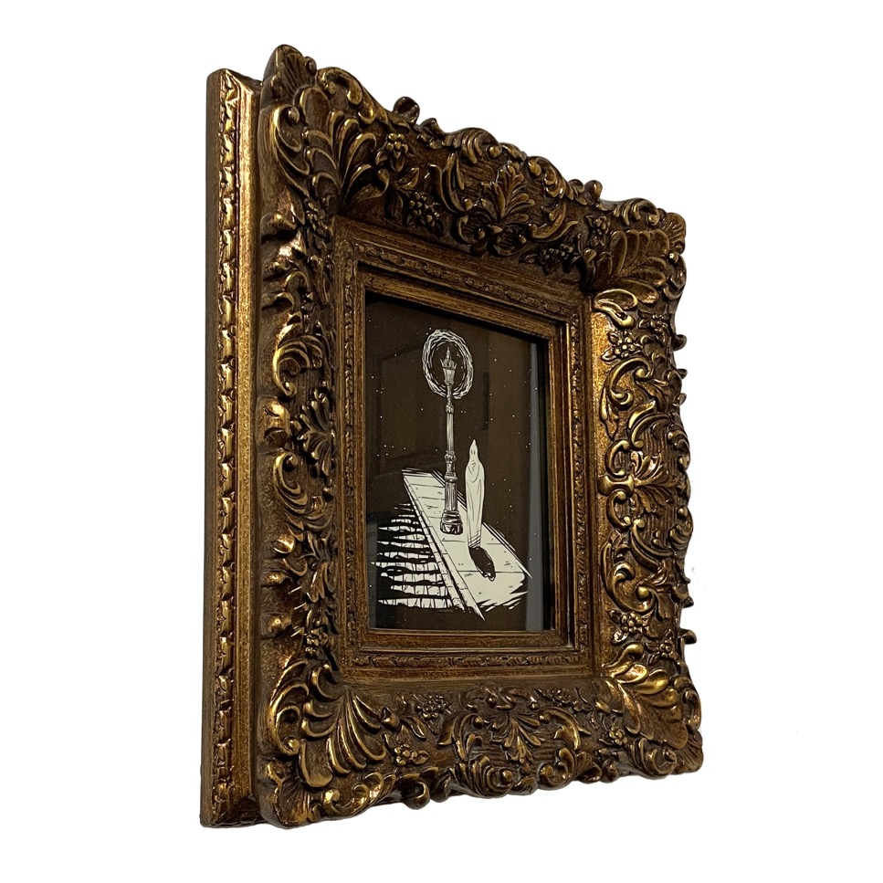 The Prowler, Mixed Media, 16.5" 18.75" - Image 2