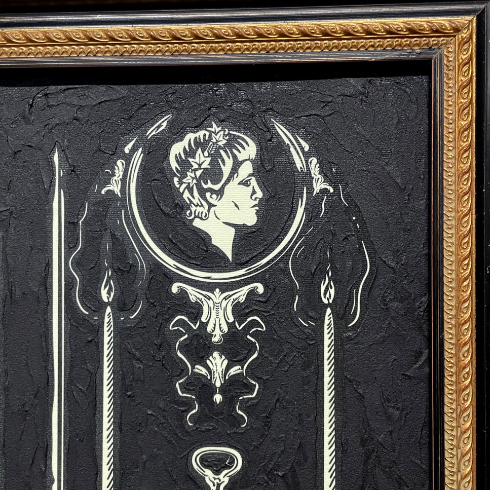 Ghost in the Mirror, Mixed Media, 24.5" x 32.75" - Image 4