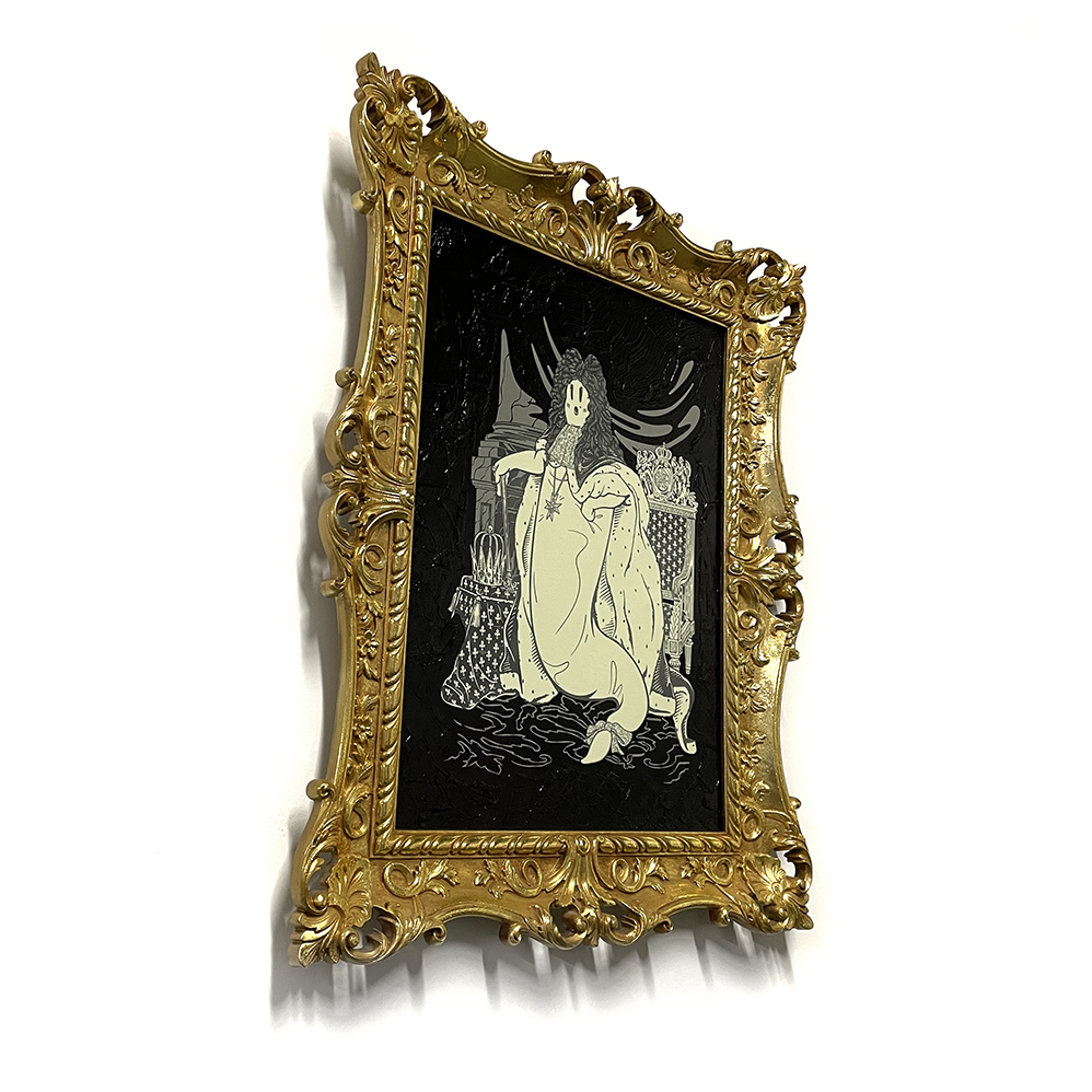 Ghost of Louis XIV, Mixed Media, 22.5"" x 28.5" - Image 2