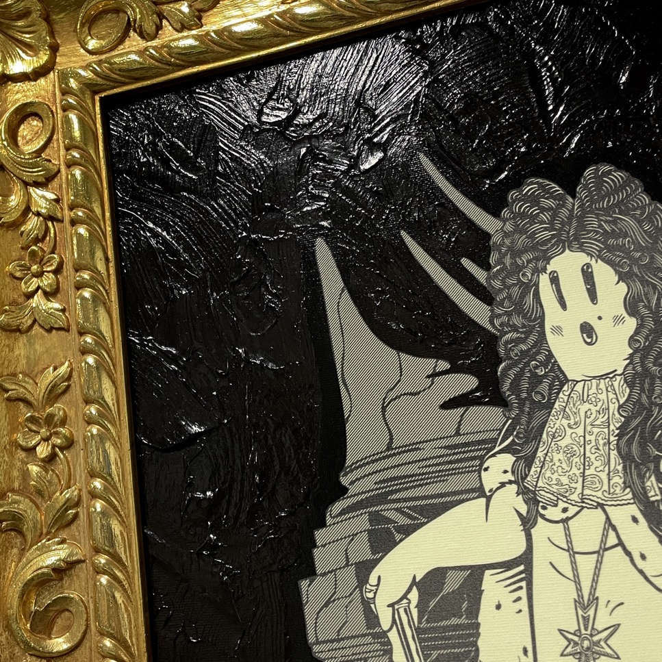 Ghost of Louis XIV, Mixed Media, 22.5"" x 28.5" - Image 3