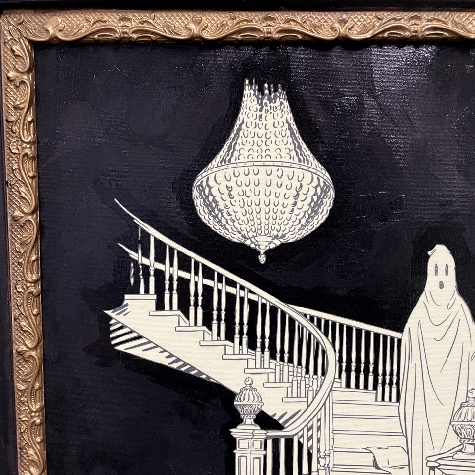 Stairway to Purgatory, Mixed Media, 26.75" x 30.75" - Image 5