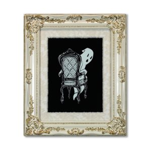 Ghost of Lestat (Ivory), Mixed Media, 15.25" x 18"
