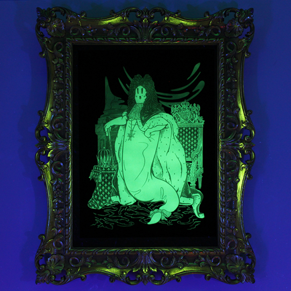 Ghost of Louis XIV, Mixed Media, 22.5"" x 28.5" - Image 7
