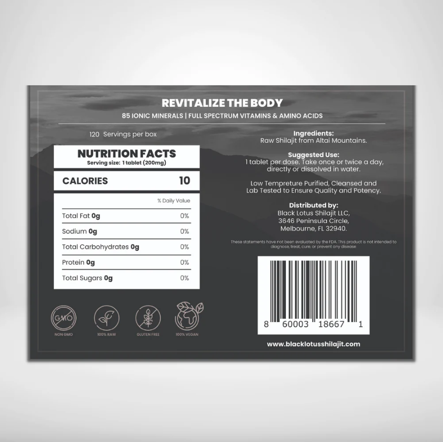 Black Lotus Shilajit Tablets - Image 3